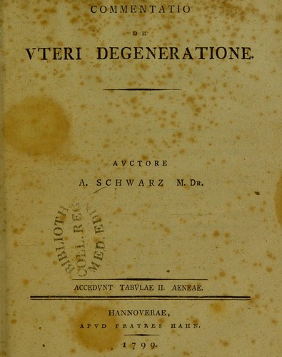 Cover for De nativo vesicae urinariae inversae prolapsu dissertatio inauguralis