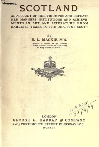 Cover for Scotland