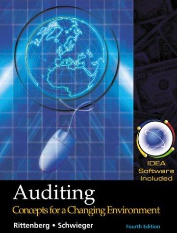 Cover for Auditing Concepts for Changing Environment