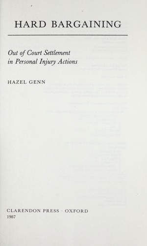 Cover for Hard bargaining