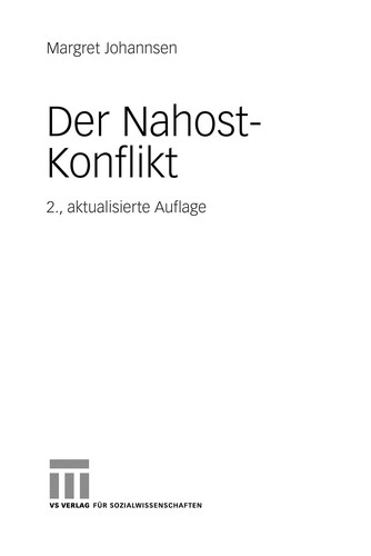 Cover for Der Nahost-Konflikt