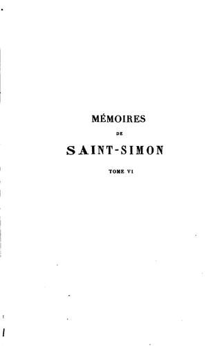 Cover for Mémoires de Saint-Simon