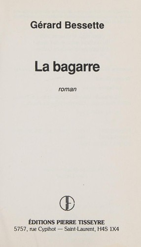 Cover for La bagarre