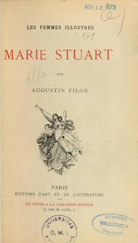 Cover for Marie Stuart