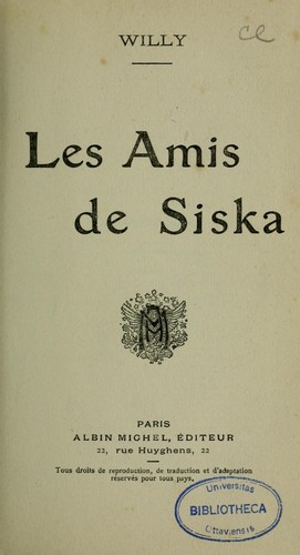 Cover for Les amis de Siska