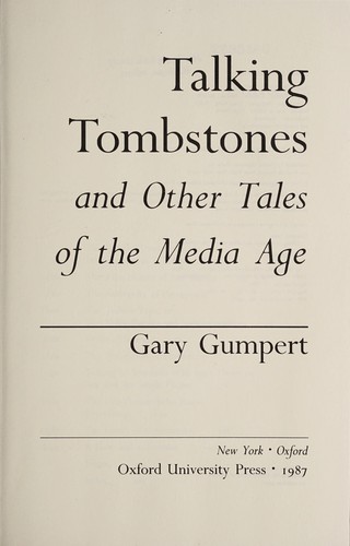 Cover for Talking tombstones