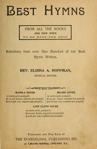 Cover for Best hymns