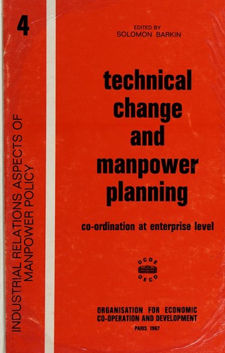 Cover for Technical change and manpower planning
