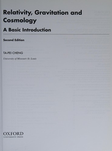 Cover for Relativity, gravitation, and cosmology
