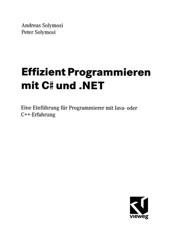 Cover for Effizient Programmieren mit C# und .NET