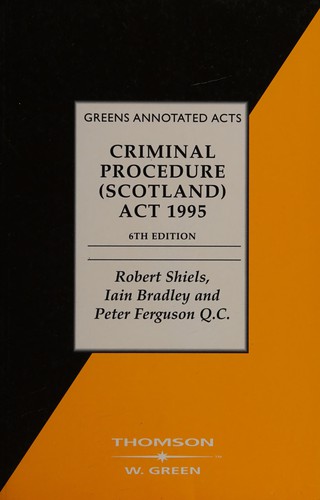 Cover for Criminal Procedure (Scotland) Act 1995