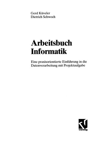 Cover for Arbeitsbuch Informatik