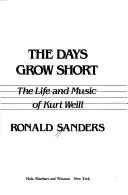 Cover for The days grow short