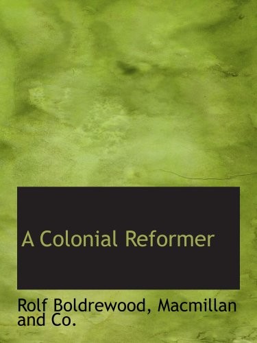 Cover for A Colonial Reformer
