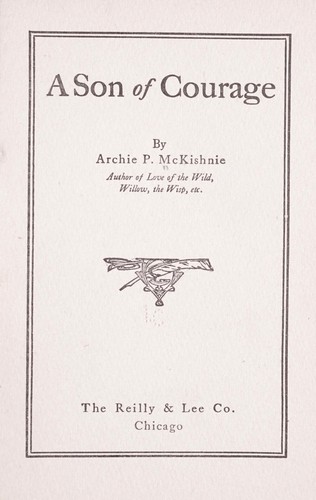 Cover for A son of courage