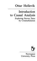 Cover for Introduction to causal analysis