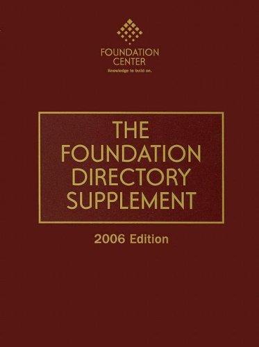 Cover for The Foundation Directory Supplement 2006 (Foundation Directory Supplement)