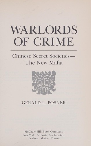 Cover for Warlords of crime