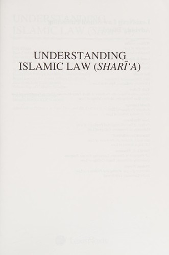 Cover for Understanding Islamic law
