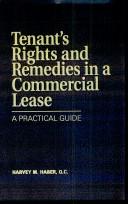Cover for Tenant's rights and remedies in a commercial lease