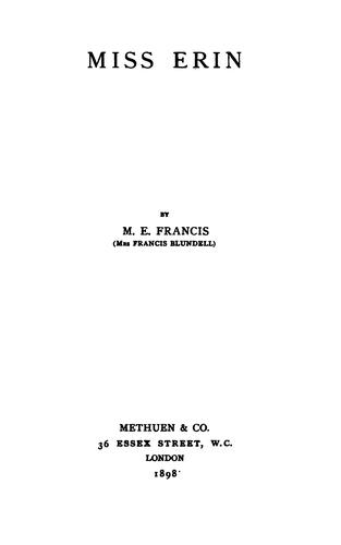 Cover for Miss Erin