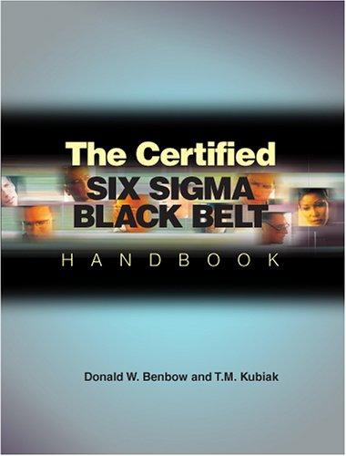 Cover for The Certified Six Sigma Black Belt Handbook