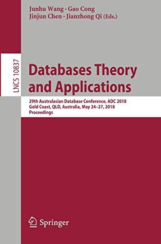 Cover for Databases Theory and Applications