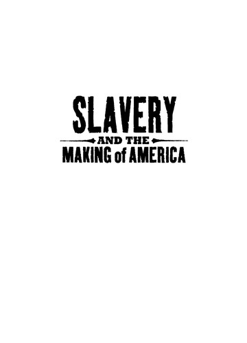 Cover for Slavery and the making of America