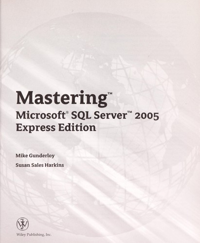 Cover for Mastering Microsoft SQL server 2005