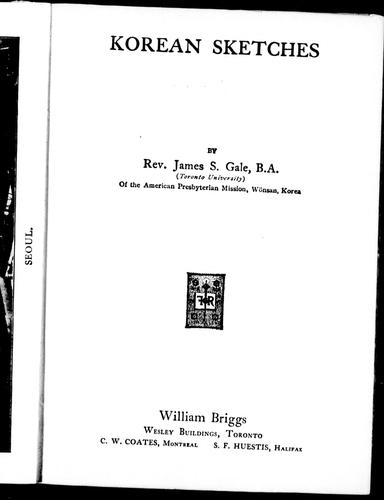 Cover for Korean sketches