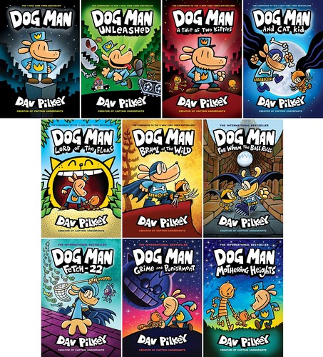 Cover for Dog Man Books Series Set 1-10