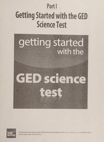 Cover for GED science test for dummies