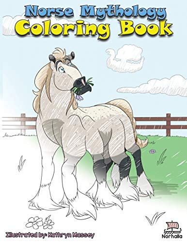 Cover for Norse Mythology Coloring Book : Norse Ancestors : Nordic Gods