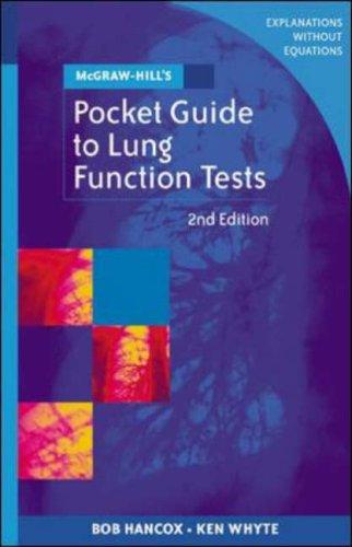 Cover for McGraw-Hill's Pocket Guide to Lung Function Tests (Lance Medical)