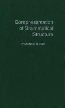 Cover for Corepresentation of grammatical structure