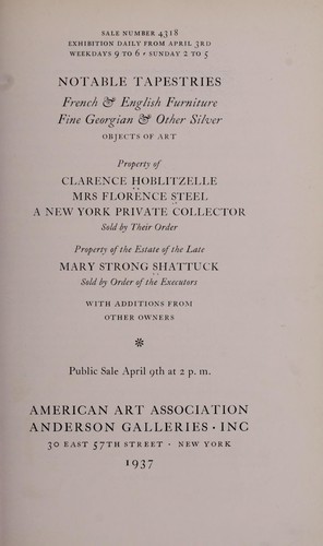 Cover for Notable tapestries