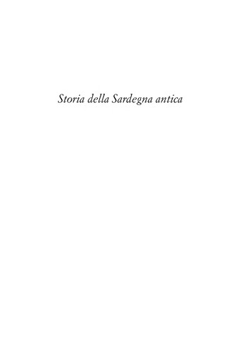 Cover for Storia della Sardegna antica