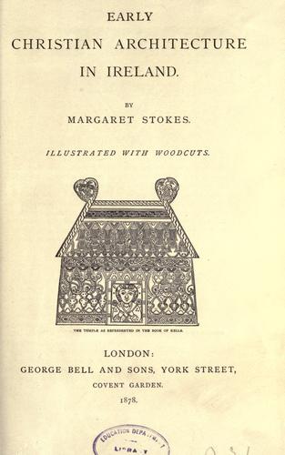 Cover for Early Christian architecture in Ireland
