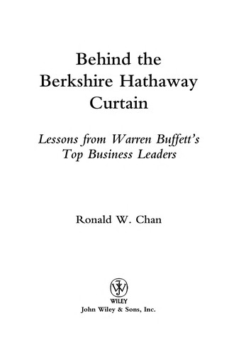 Cover for Behind the Berkshire Hathaway curtain