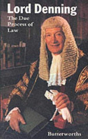 Cover for The due process of law