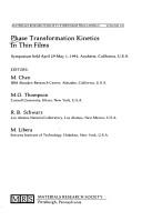 Cover for Phase Transformation Kinetics in Thin Films