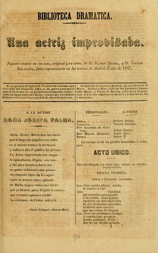 Cover for Una actriz improvisada