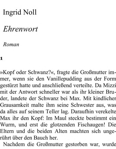 Cover for Ehrenwort