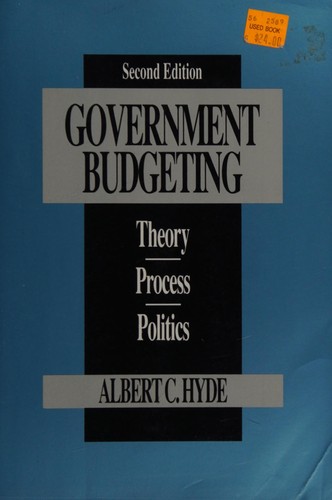 Cover for Government budgeting