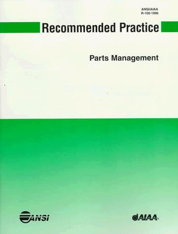 Cover for Recommended practice for parts management