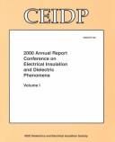 Cover for 2000 Annual Report Conference on Electrical Insulation and Dielectric Phenomena (Conference on Electrical Insulation and Dielectric Phenomena//Annual Report)