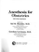 Cover for Anesthesia for obstetrics