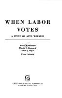 Cover for When labor votes
