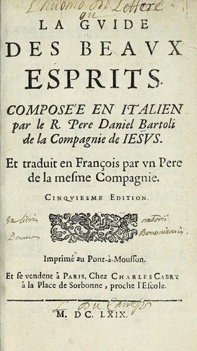 Cover for La gvide des beavx esprits