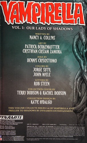 Cover for Vampirella Volume 1 : Our Lady of Shadows
